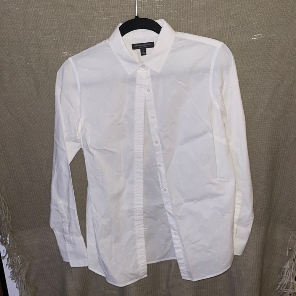 White Banana Republic Riley Shirt